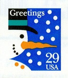 Stamp, Snowman, United States of America,  , Snowmen