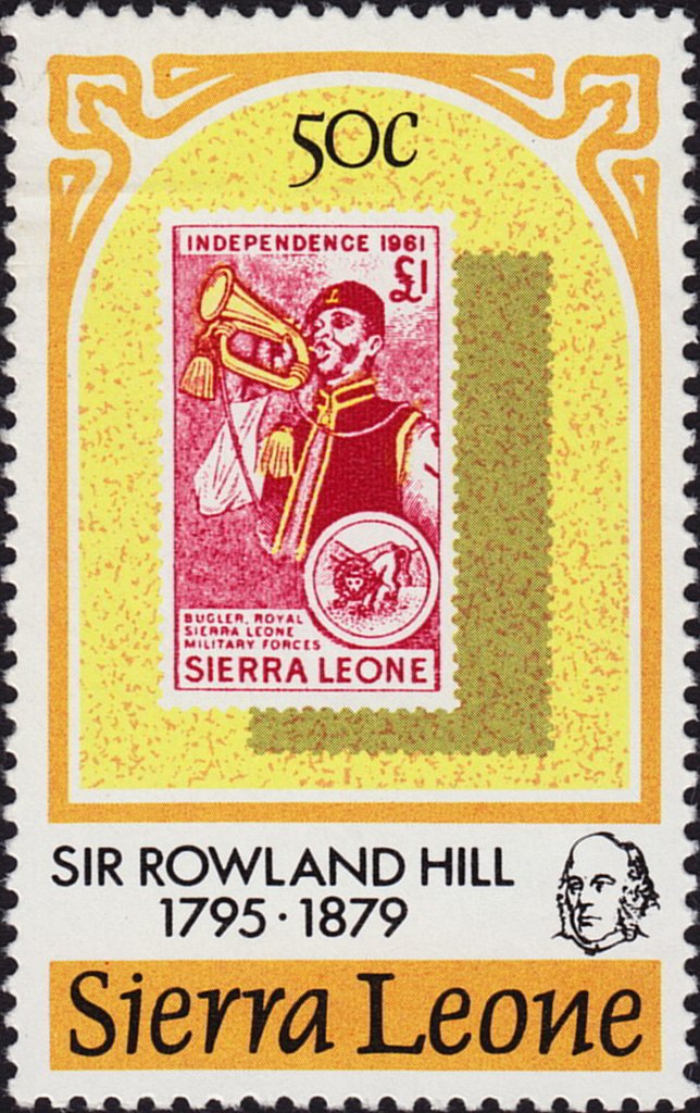 Stamp on stamp - Sierra Leone 1961