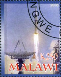 Stamp, 40th Anniversary of Apollo 7 1968-2008, Cinderellas,  , Anniversaries and Jubilees, Spacecrafts