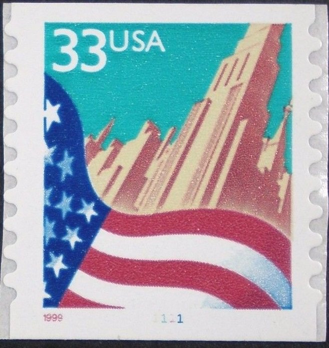 Flag over City