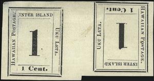 Se-tenant, Numeral 1, Hawaii,  