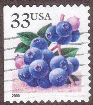 Stamp, Fruit Berries:Blueberries, United States of America,  , Fruits, Plants (Flora)