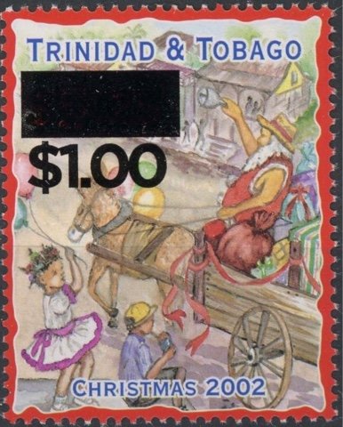 2017 Surcharge on 2002 Christmas Stamp