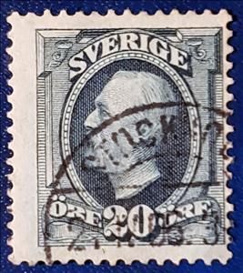 Stamp, King Oscar II, Sweden,  , Famous People, Heads of State, Kings, Men, Royalty