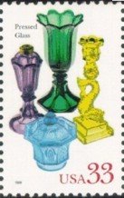 Stamp, American Glass:Pressed Glass, United States of America,  
