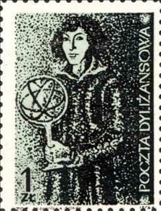 Stamp, Nicolaus Copernicus, Cinderellas,  , Astronomers, Famous People, Men