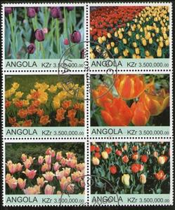 Se-tenant, Tulips, Cinderellas,  , Flowers, Tulips