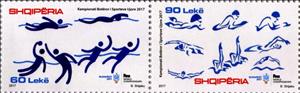 Se-tenant, Water Sports, Albania,  , Aquatic Sports, Sports