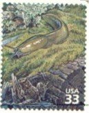 Stamp, Banana Slug (Ariolimax columbianus), United States of America,  , Snails and Slugs
