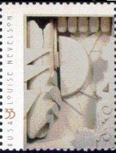 Stamp, Louise Nevelson: Wedding Chapel, United States of America,  , Churches - Cathedrals - Basilicas - Chapels