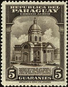 Stamp, Church of holy Virgin, Paraguay,  , Churches - Cathedrals - Basilicas - Chapels