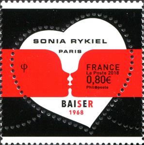 Stamp, Art of Sonia Rykiel - Traditional Gum, France,  , Art, Love