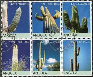 Se-tenant, Cacti, Cinderellas,  , Cacti, Plants (Flora)