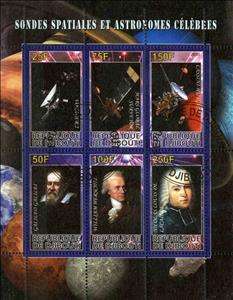 Mini Sheet, Sondes Spatiales et Astronomes Celebres, Cinderellas,  , People, Spacecrafts