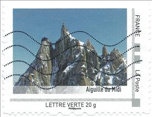 Stamp, Aiguille du Midi, France,  , Landscapes