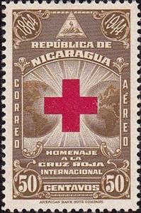 Stamp, Red Cross, Nicaragua,  , Red Cross and Red Crescent