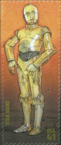 Stamp, C-3PO, United States of America,  