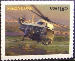 Stamp, Marine One Express Mail, United States of America,  , Helicopters, Aviation