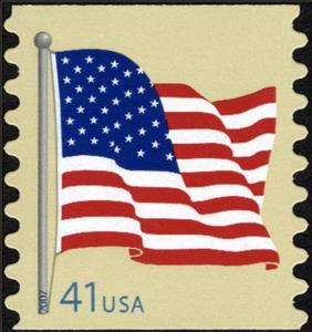 Stamp, Flag Stamp, United States of America,  