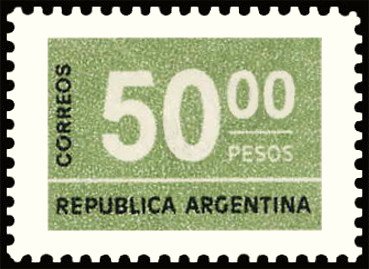 Stamp, Numeral, Argentina,  , Numbers