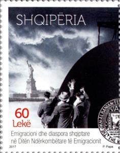 Stamp, Albanian Immigration & Diaspora on Int. Immigration Day, Albania,  , Immigrants