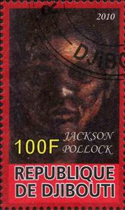 Stamp, Jackson Pollock, Cinderellas,  , Paintings
