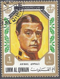 Stamp, Edward VIII, Umm al-Qiwain,  , Kings, Royalty