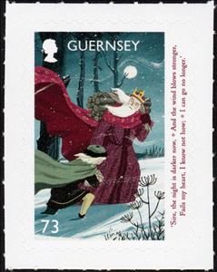 Stamp, Story of Good King Wenceslas, Guernsey,  , Christmas