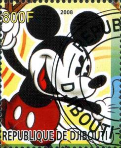 Stamp, Mickey Mouse sport, Cinderellas,  , Sports, Tennis