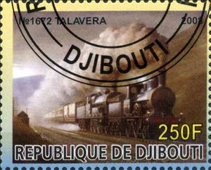 Stamp, No 1672 Talavera, Cinderellas,  , Locomotives, Railways