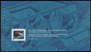 Booklet Pane, The shuttlecraft – Galileo booklet pane of 1 stamp, Canada,  , Anniversaries and Jubilees, film, Outer Space, Television