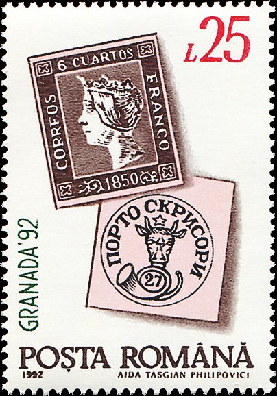 First Stamps of Romania & Spain