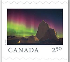 Stamp, Arctic Bay (NU), Canada,  , Aurora Borealis, Landscapes