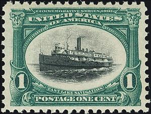 Stamp, Fast Lake Navigation, United States of America,  , Ships, Steamers