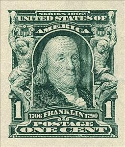 Stamp, Benjamin Franklin, United States of America,  