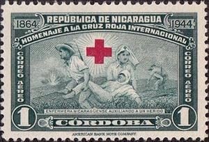 Stamp, Red Cross in battle, Nicaragua,  , Red Cross and Red Crescent
