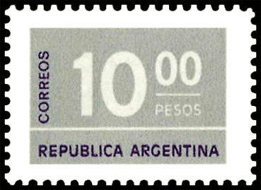 Stamp, Numeral, Argentina,  , Numbers
