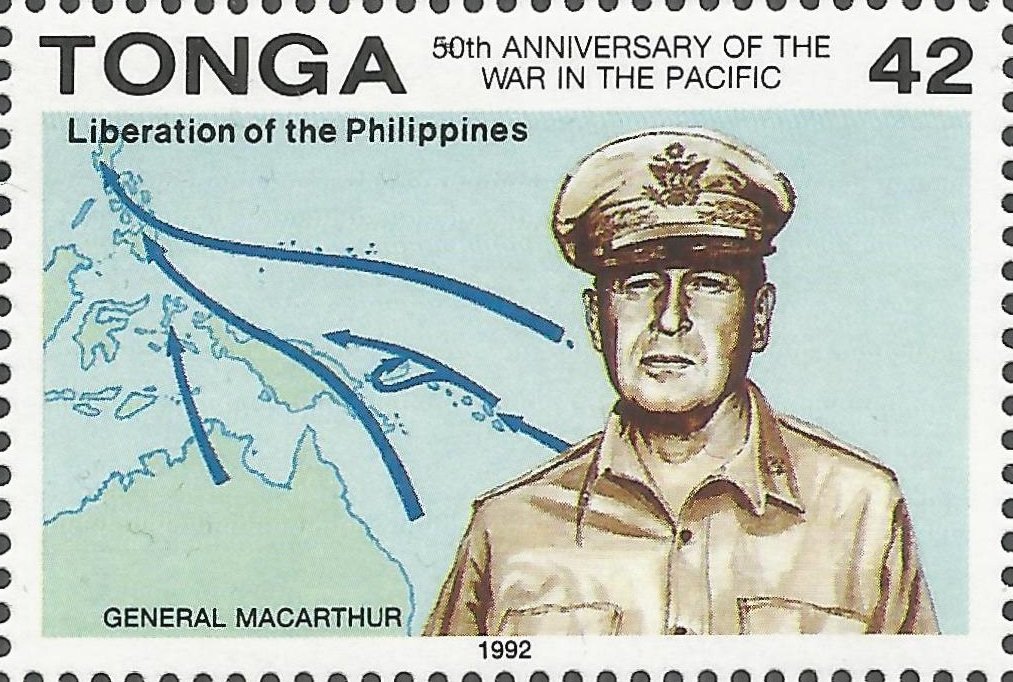 General Douglas MacArthur, Liberation of Philippines Map