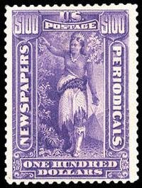 Stamp, Indian Maiden, United States of America,  