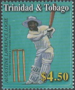 Stamp, Gus Logie, Trinidad and Tobago,  , Cricket, Sports