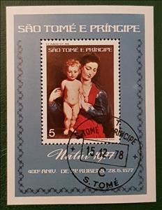 Souvenir Sheet, 400 Anniversary of P.P. Rubens, São Tomé and Príncipe,  