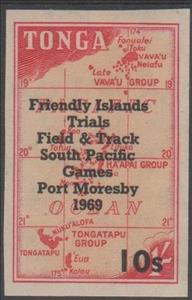 Stamp, 10s On 1s, Tonga,  , Maps