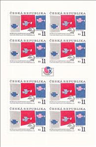 Mini Sheet, 120 th Anniv. of the Union postale universelle (UPU), Czech Republic,  , Postal Services, Postal Unions, U.P.U.
