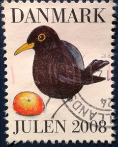 Stamp, Danish Winter birds, Cinderellas,  , Animals (Fauna), Birds
