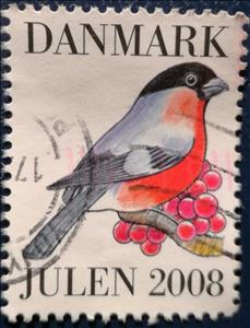 Stamp, Danish Winter birds, Cinderellas,  , Animals (Fauna), Birds