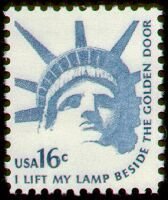 Stamp, Head, Statue of Liberty, United States of America,  
