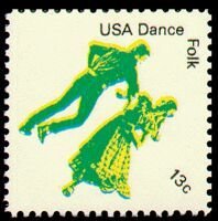 Stamp, USA Dance:Folk Dance, United States of America,  