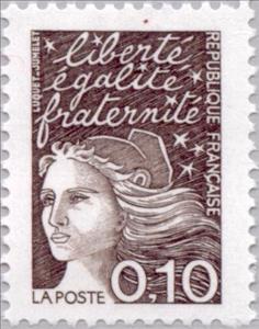 Stamp, Marianne type Luquet, France,  , Women