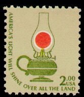 Stamp, Kerosene Table Lamp, United States of America,  