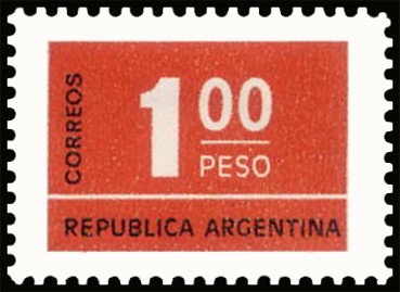 Stamp, NUmeral, Argentina,  , Numbers
